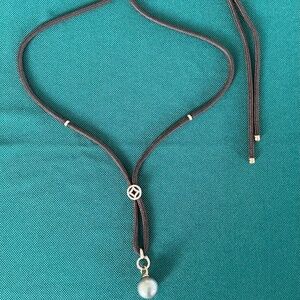 14K ROSE GOLD DIAMOND TAHITIAN PEARL ADJUSTABLE LARIAT- PEARLS BY SHARI